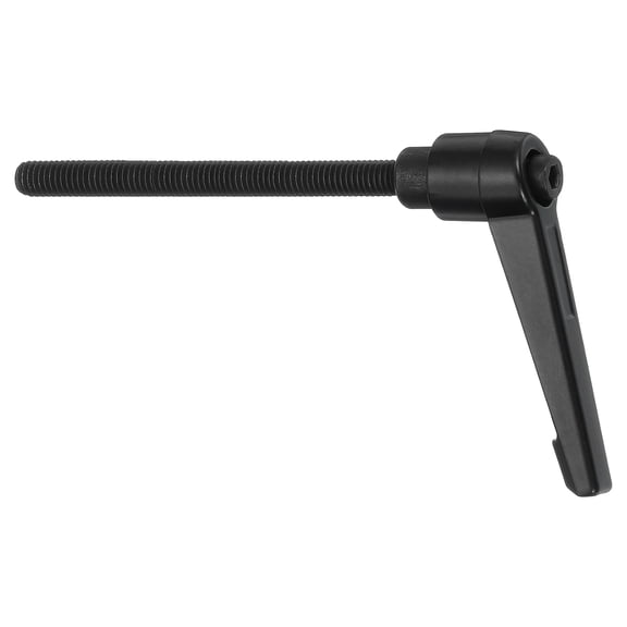 Uxcell Clamping Lever Handles, M6 x 70mm Adjustable Knobs Handle Male Thread for Lathe Machinery, Black