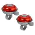thumbnail image 1 of Uxcell Classic Bike Bell, Mountain Bicycle Accessories Loud Crisp Clear Sound for Adults, Red 2 Pack, 1 of 5