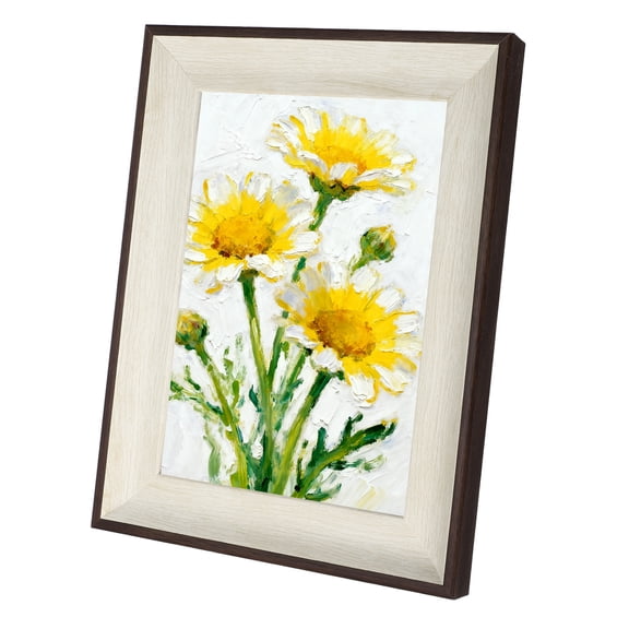 Uxcell Classic White Rectangle Photo Frame, 8.9x6.9 Inch Resin Photo Frame Tabletop Display for Pictures Certificates Home Office Decor, Suits for 12.8x17.9cm Photo