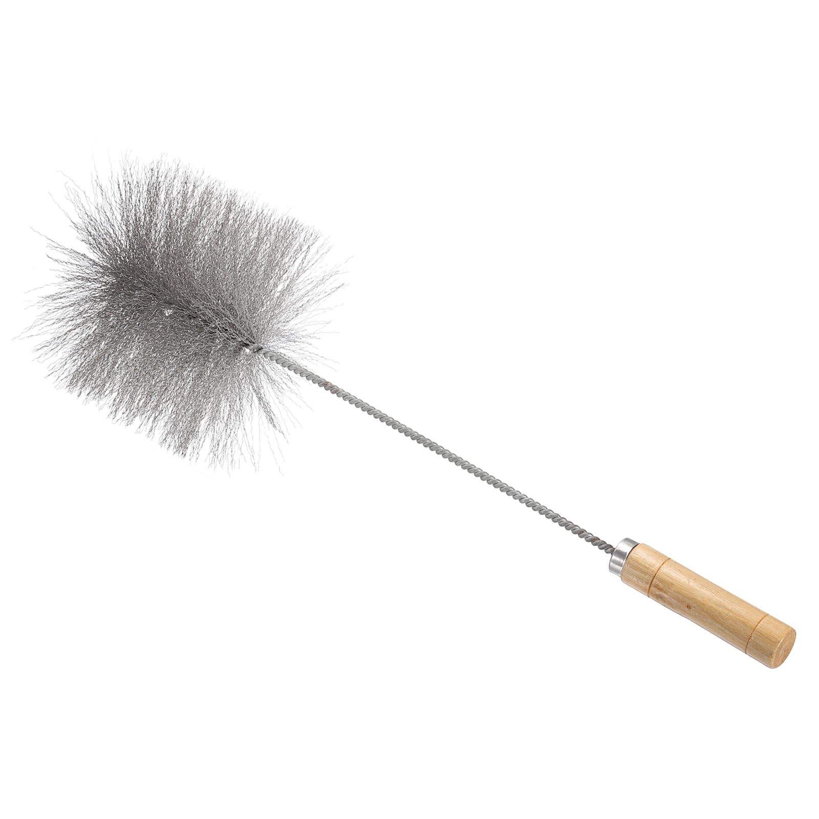 Uxcell Cleaning Wire Brush, Tent Wood Burning Stove Pipe Cleaning Brush for Fireplace Wood Burning Stove Tent Dryer Pipes 6" Dia