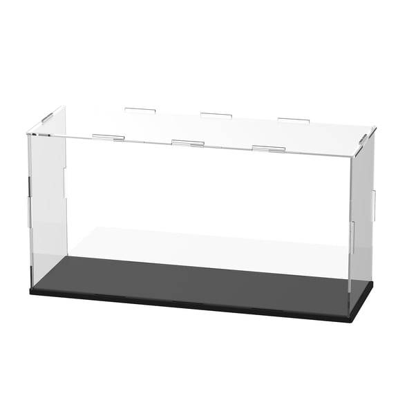 Uxcell Clear Acrylic Display Case, 12 x 4 x 6 Inch Assemble Acrylic Display Box Dustproof for Action Figures/Model/Collectibles/Doll