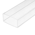 Uxcell Clear Acrylic Square Tube, 50mmx25mmx2mm Wall Thickness 245mm ...