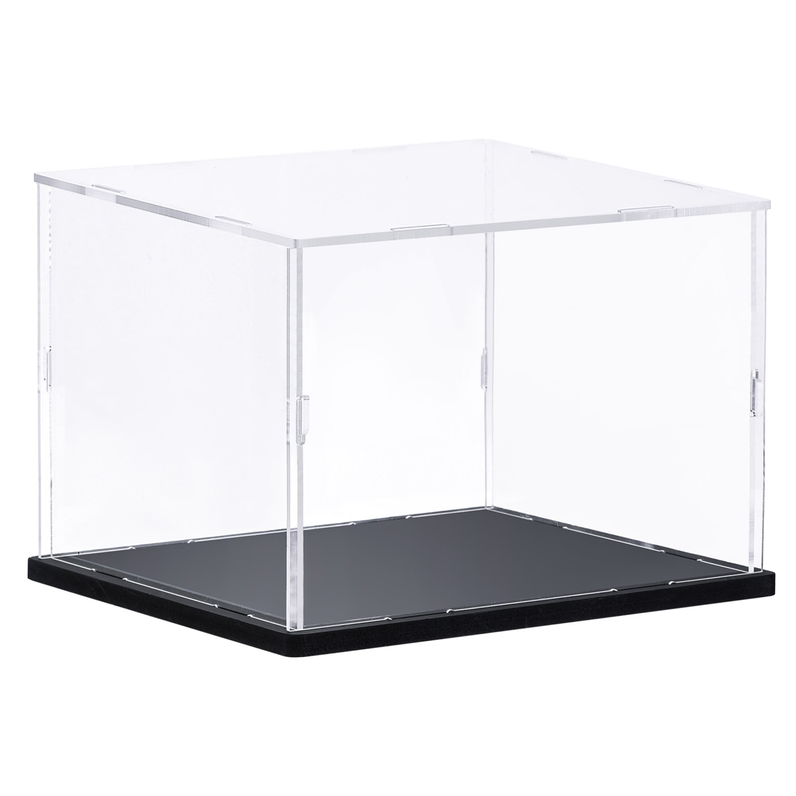 Uxcell Clear Display Case Acrylic Box, Assemble Transparent Box