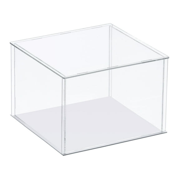 Uxcell Display Case Acrylic Box Assemble Transparent Dustproof Box Showcase for Collectibles Crafts 10.2x10.2x10.2 inch