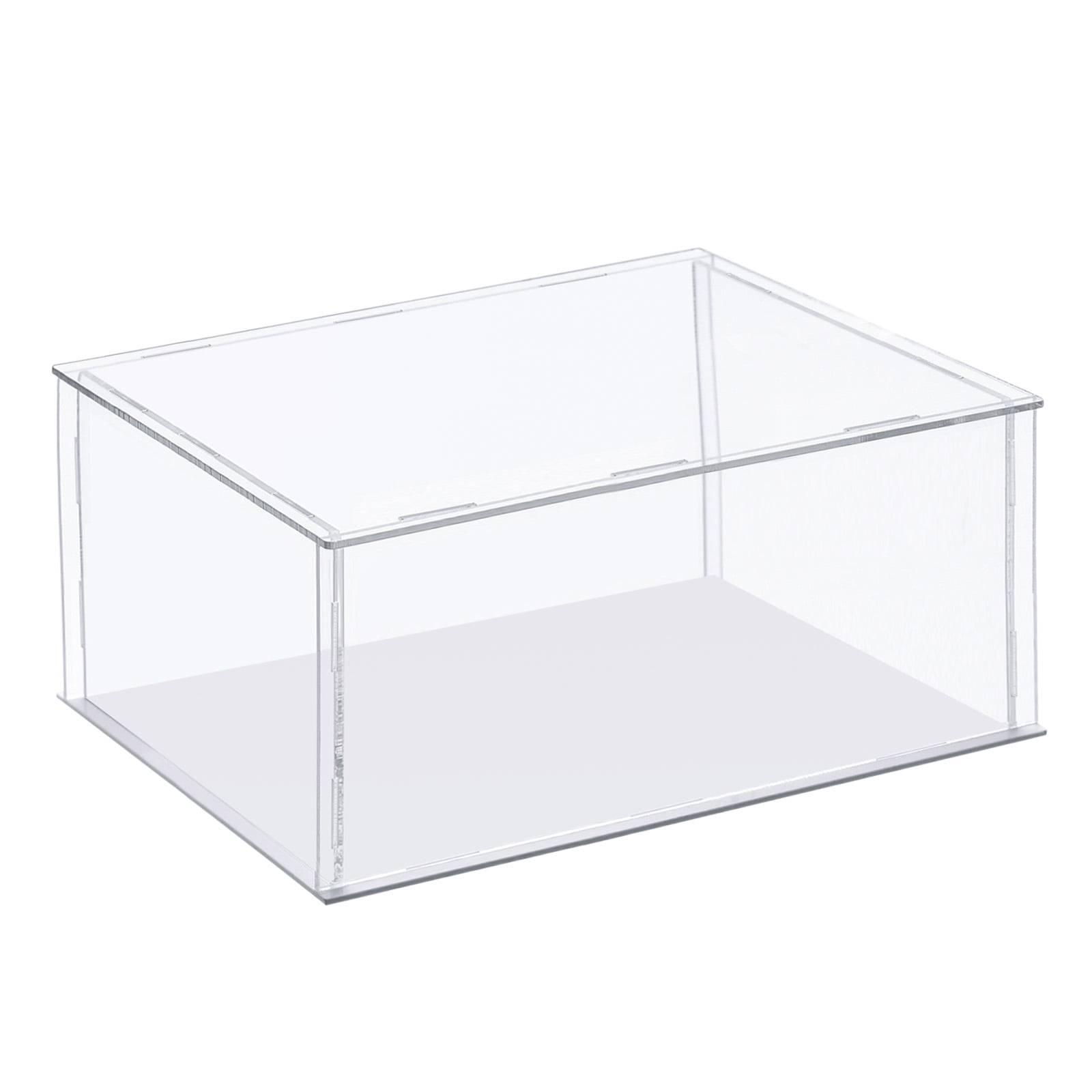 Uxcell Clear Display Case, Acrylic Box Assemble Transparent Dustproof Box  Showcase 40x20x20cm for Collectibles, Crafts