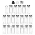 thumbnail image 1 of Uxcell Clear Glass Sample Vials, Liquid Bottles 20pack Black 10ml, 1 of 7