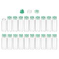 thumbnail image 1 of Uxcell Clear Glass Sample Vials, Liquid Bottles 20pack Green 20ml, 1 of 7