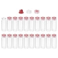 thumbnail image 1 of Uxcell Clear Glass Sample Vials, Liquid Bottles 20pack Red 15ml, 1 of 7