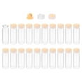 thumbnail image 1 of Uxcell Clear Glass Sample Vials, Liquid Bottles 20pack Yellow 15ml, 1 of 7