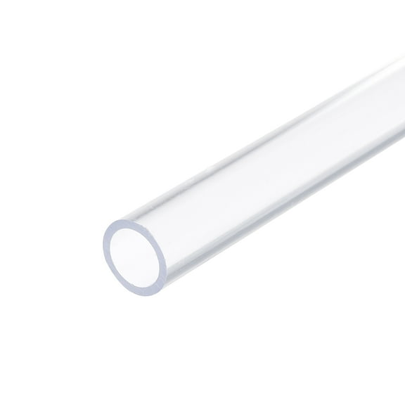Uxcell Clear Rigid Pipe 15mm(5/8") ID 20mm(3/4") OD 12" High Impact, Clear