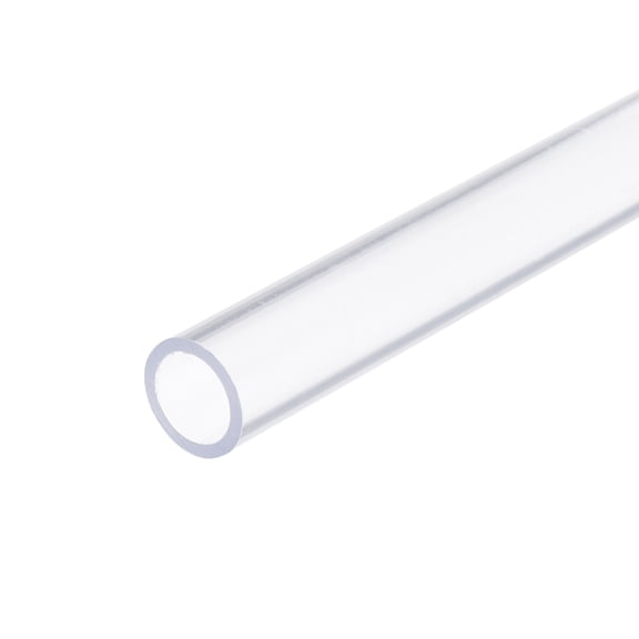 Uxcell Clear Rigid Pipe 15mm(5/8") ID 20mm(3/4") OD 14" High Impact, Clear