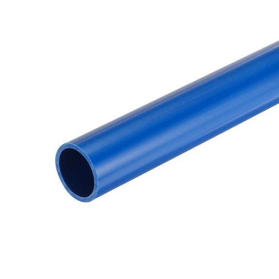 Uxcell Blue Rigid Pipe 21mm(7/8") ID 25mm OD 12" High Impact, Blue