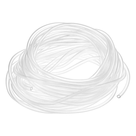 Uxcell Clear Tube, 4/25" OD x 1/10" ID 26FT Flexible Plastic Vinyl Tubing for Garden Irrigation/Water Gas Oil Transport
