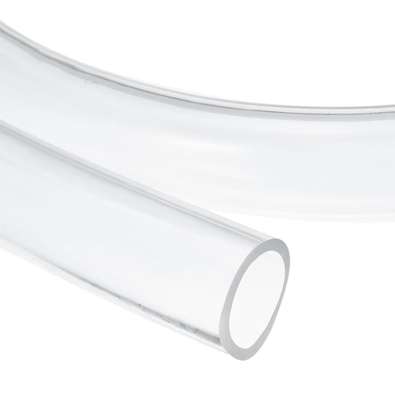 Uxcell Clear Tubing, 26.5mm ID x 32.5mm OD - 4ft Tube Lightweight Vinyl Hose, Transparent Flexible Plastic Water Tubing for Air Oil Water Transfer Aquarium Irrigation