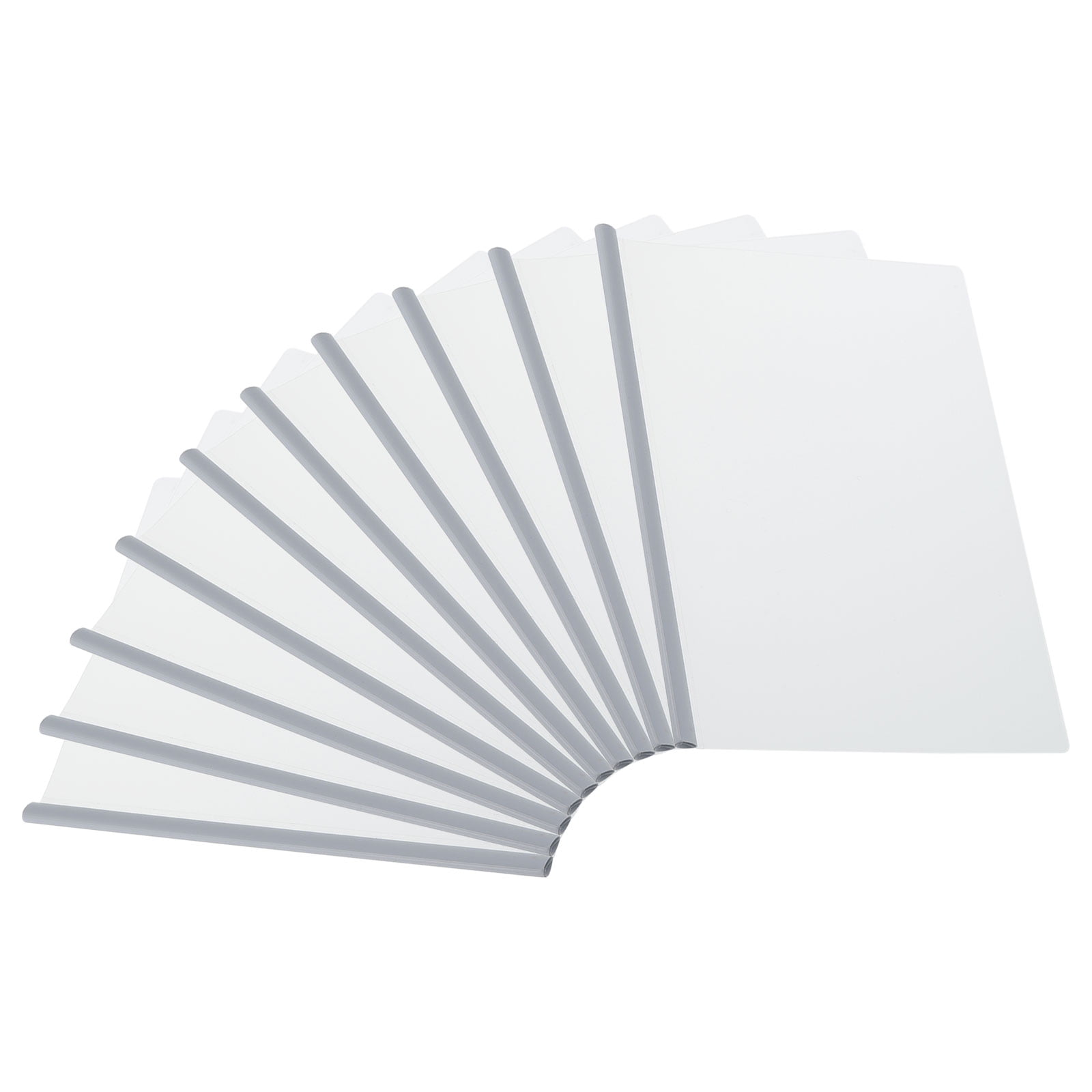 Uxcell Clear Report Covers with Sliding Bar, 10 Pcs 8mm SlideGrip