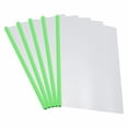 thumbnail image 1 of Uxcell Clear Report Covers with Sliding Bar, 10mm 75 Sheets Capacity, Green,10 pack, 1 of 6