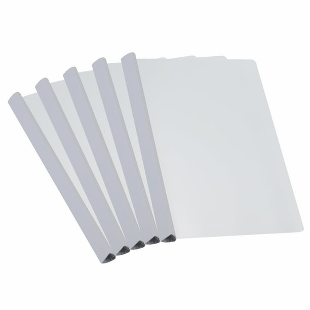 Uxcell Clear Report Covers with Sliding Bar, 25mm 135 Sheets Capacity