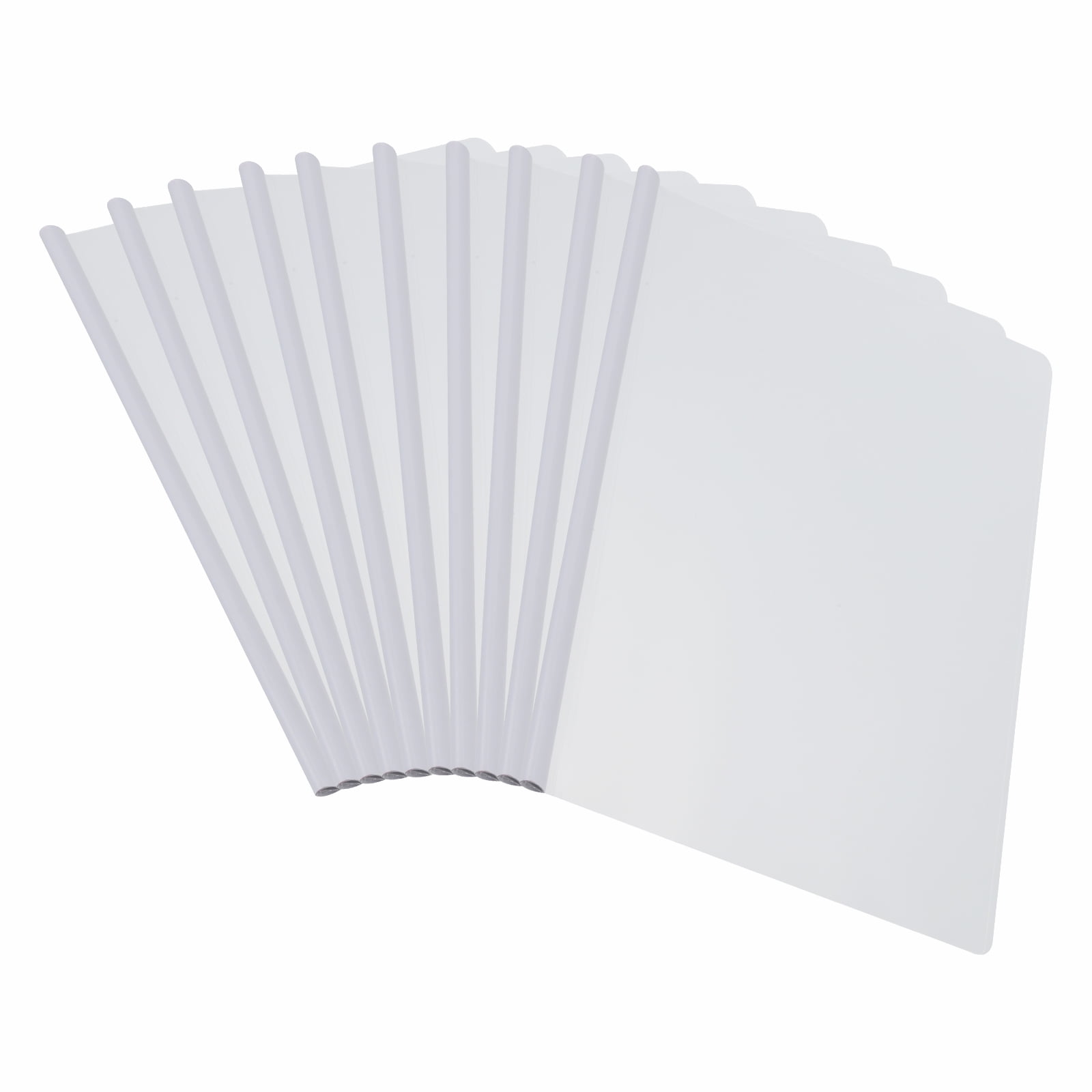 Uxcell Clear Report Covers with Sliding Bar, 8mm 50 Sheets Capacity