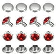 thumbnail image 1 of Uxcell Clear Rhinestone Rivets 0.31 inch 100 Pcs Crystal Rivets Use for DIY Craft Making Red Studs for Clothing, 1 of 7