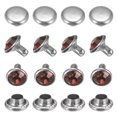 thumbnail image 1 of Uxcell Clear Rhinestone Rivets 0.31 inch 50 Pcs Crystal Rivets Use for DIY Craft Deep Purple Studs for Clothing, 1 of 7