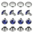 thumbnail image 1 of Uxcell Clear Rhinestone Rivets [100pcs] - Crystal Rivets for Clothing & Leather Craft DIY Making - [Transparent - 0.24 IN], 1 of 7