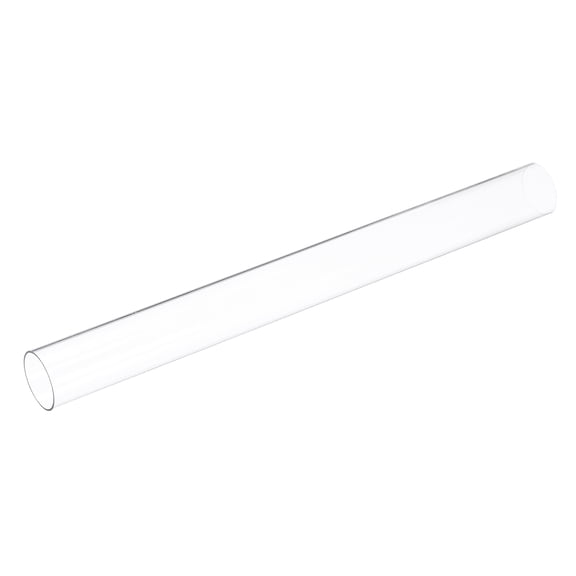 Uxcell Clear RigTubing 1 1/8 Inch(28mm) x 1 3/16 Inch(30mm) x 1Ft(305mm) Length Round Plastic Polycarbonate Tube