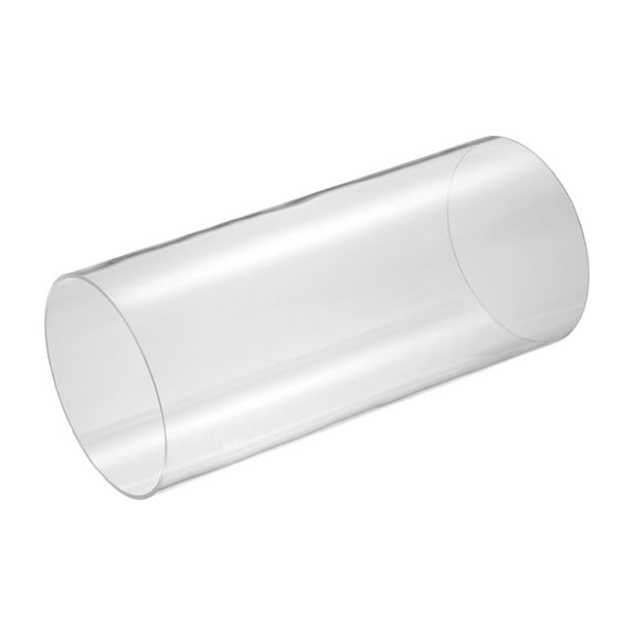 Uxcell Clear Rigid Acrylic Pipe, 125mm(4.92") ID x 130mm(5.12") OD 12" Round Polycarbonate Tube Plastic Tubing for Plumbing, Lighting, Aquarium, DIY Projects