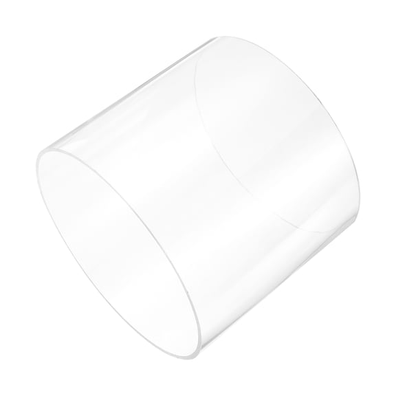 Uxcell Clear Rigid Acrylic Pipe, 174mm (6.85") ID x 180mm(7.09") OD x 153mm(6") L Plastic Round Tube PMMA Tubing for Plumbing Lighting Aquarium Tube Water Cooling System DIY Project