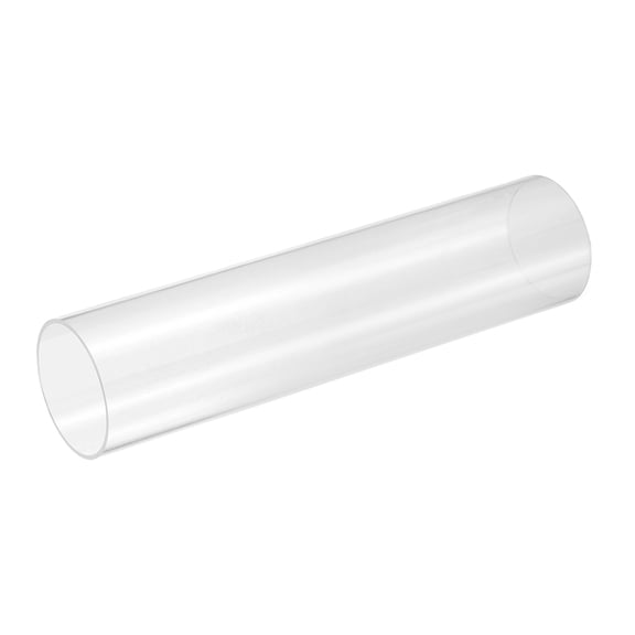 Uxcell Clear Rigid Acrylic Pipe, 46mm(1.81") ID x 50mm(1.97") OD 8" Round Polycarbonate Tube Plastic Tubing for Plumbing, Lighting, Aquarium, DIY Projects