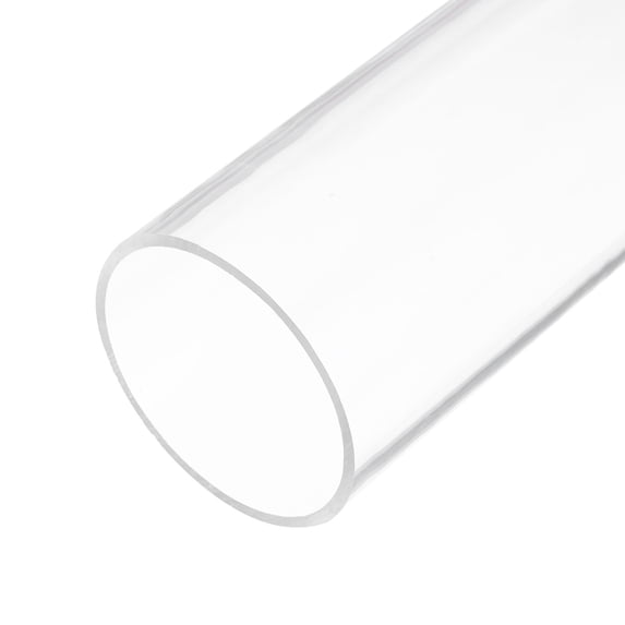 Uxcell Clear Rigid Acrylic Pipe 64mm ID x 70mm OD x 305mm Round Tube Tubing for Water