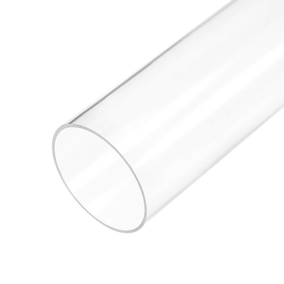 Uxcell Clear Rigid Acrylic Pipe Wall Round Tube Tubing 1.42" ID x 1.57" OD