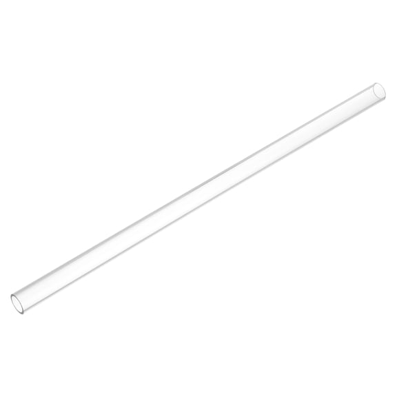 Uxcell Clear Rigid Tubing 11mm(0.43") x 14mm(0.55") x 1Ft Length Round Plastic Polycarbonate Tube