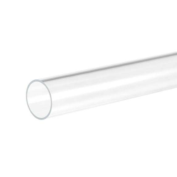 Uxcell Clear Rigid Tubing 18mm(11/16'')ID x 20mm(3/4'')OD x 10inch Length Round Plastic Water Rigid Tube