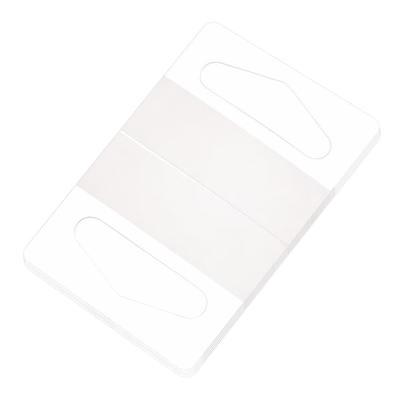 Uxcell Clear Self Adhesive Hang Tab Hook, 40x32mm Plastic Display Folding Tabs for Retail Store Display, Pack of 200