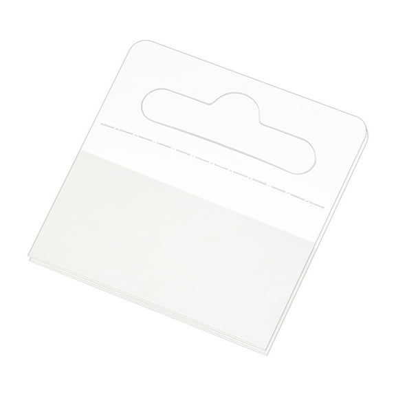 Uxcell Clear Self Adhesive Hang Tab Hook, 40x50mm Plastic Display Folding Tabs 100Pack