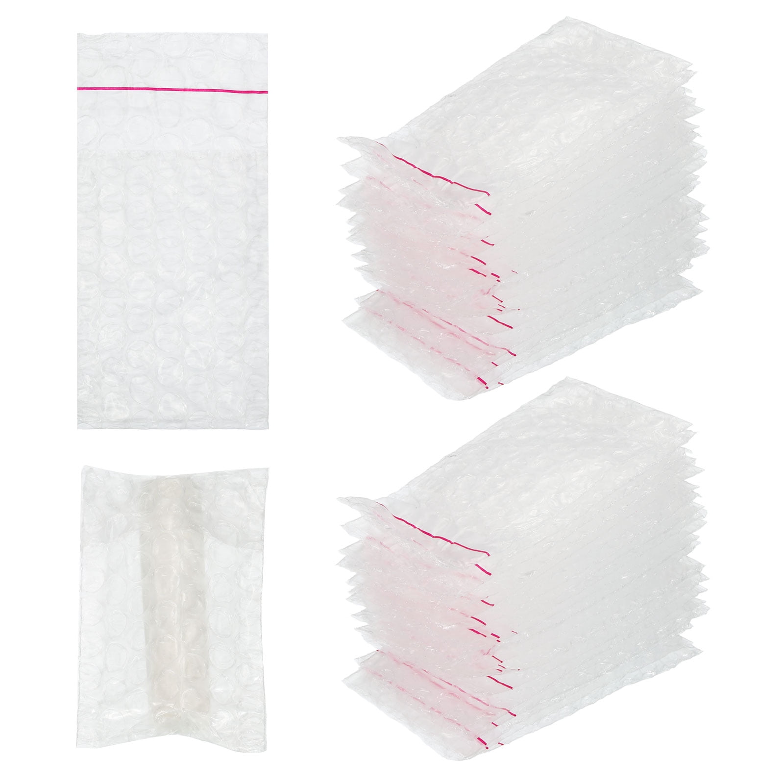 Uxcell Clear Self Sealing Bubble Bags, (2x2.8 Inch) (200 Pcs), Lightweight Economic Bubble Wrapping Pouches Double Walled Pouches Cushioning, Suit for - Mailing Shipping/Packaging/Storage