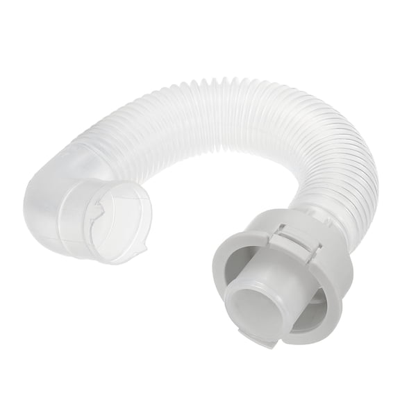 Uxcell Clear Washing Machine Drain Pipe 1.1Ft Drain Hose Corrugated Flexible