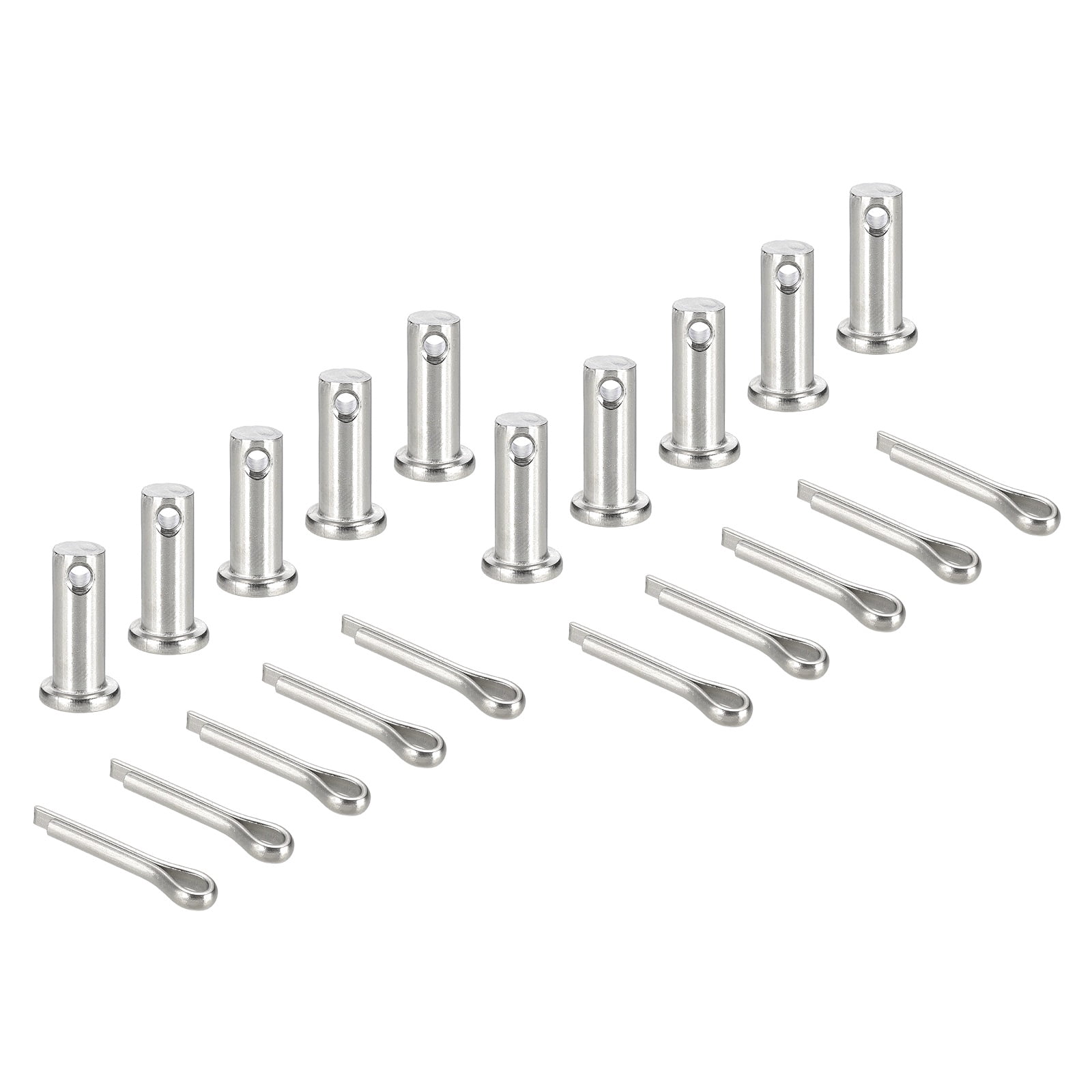 Uxcell Clevis Pins, Single Hole Flat Head Fastener Lock Systems with ...