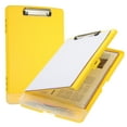thumbnail image 1 of Uxcell 14'' x 10'' Metal Clipboard with Plastic Storage Large Capacity Clipboards Case for Writing Yellow, 1 of 6