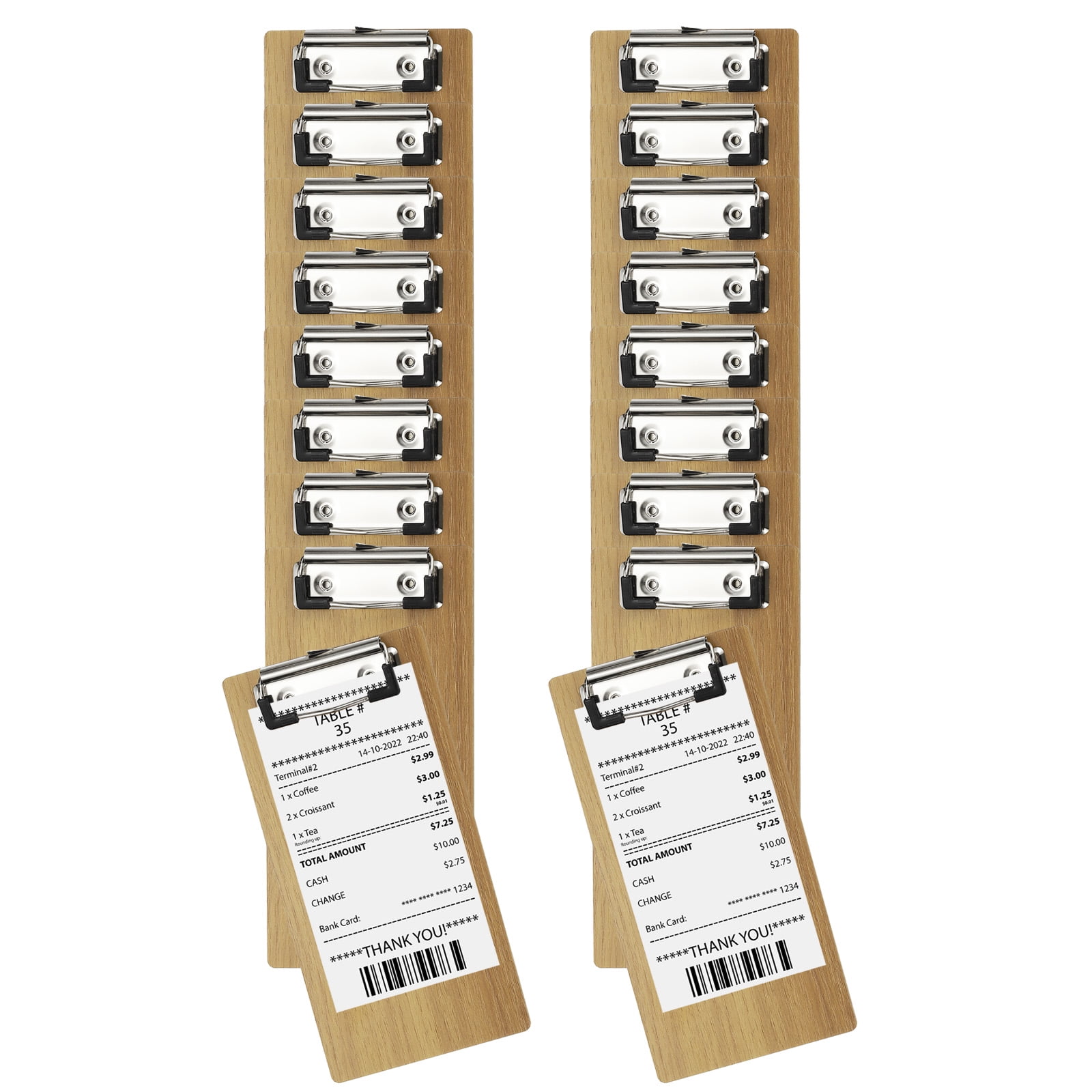 Uxcell Clipboards Letter Size Plastic Clear Hanging Clipboard 8.5"x11", Orange,6Pcs