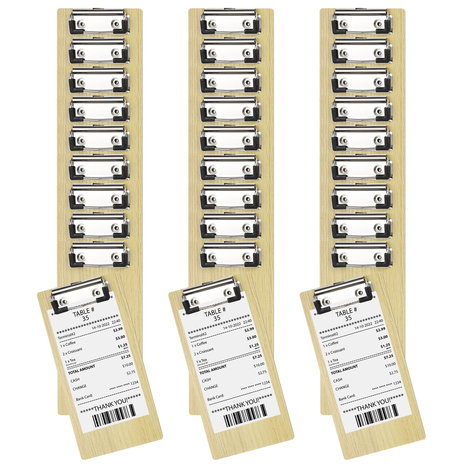 Uxcell Clipboards Letter Size Plastic Clear Hanging Clipboard 8.5"x11", White,12pcs