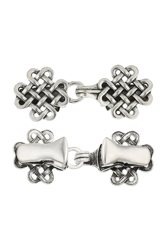 Cloak Clasp, 2Pcs Alloy Sweater Clips Retro Cardigan Buckles, Style 5