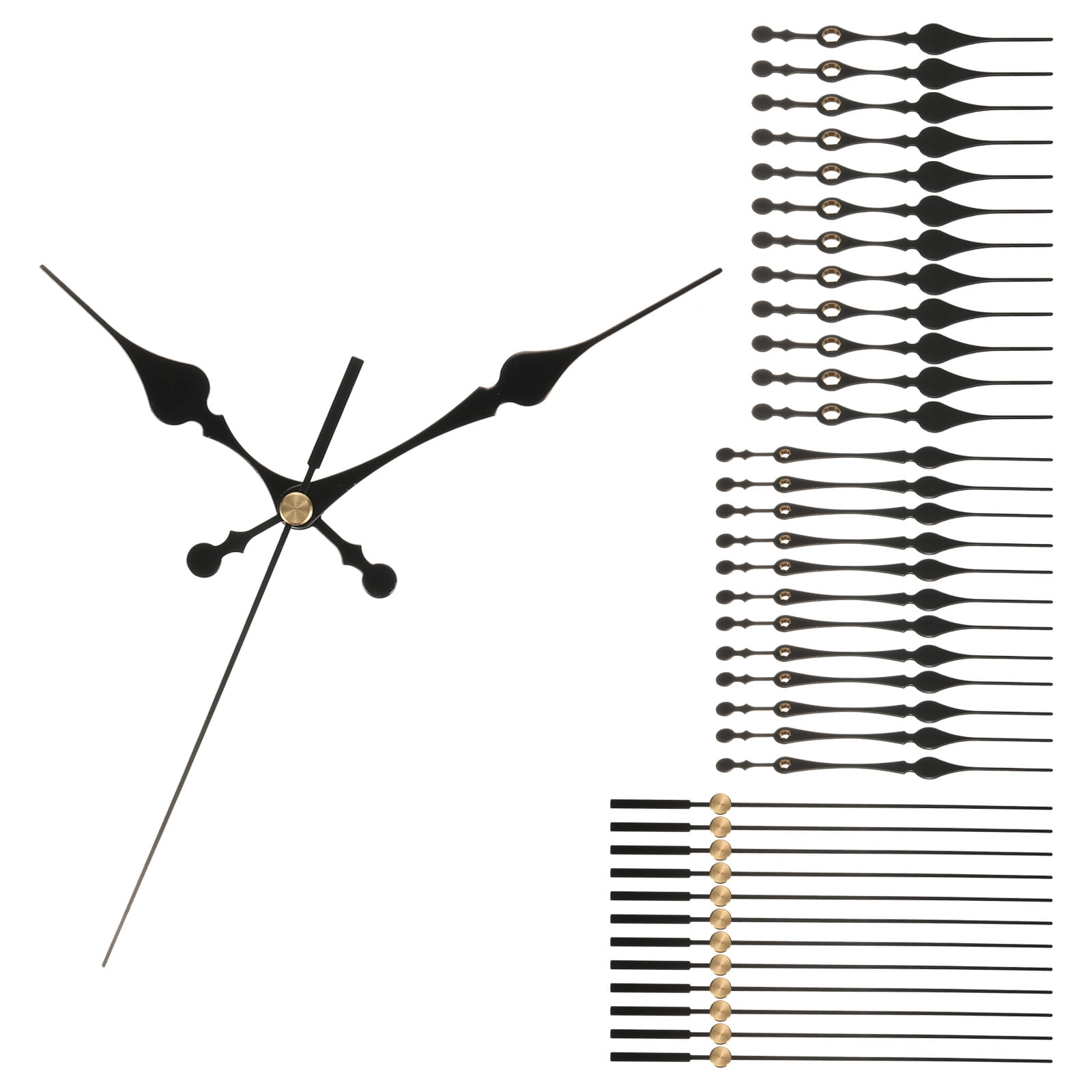 Uxcell Clock Hands, 12 Set Clock Hands Kits Clock Mechanism Movement