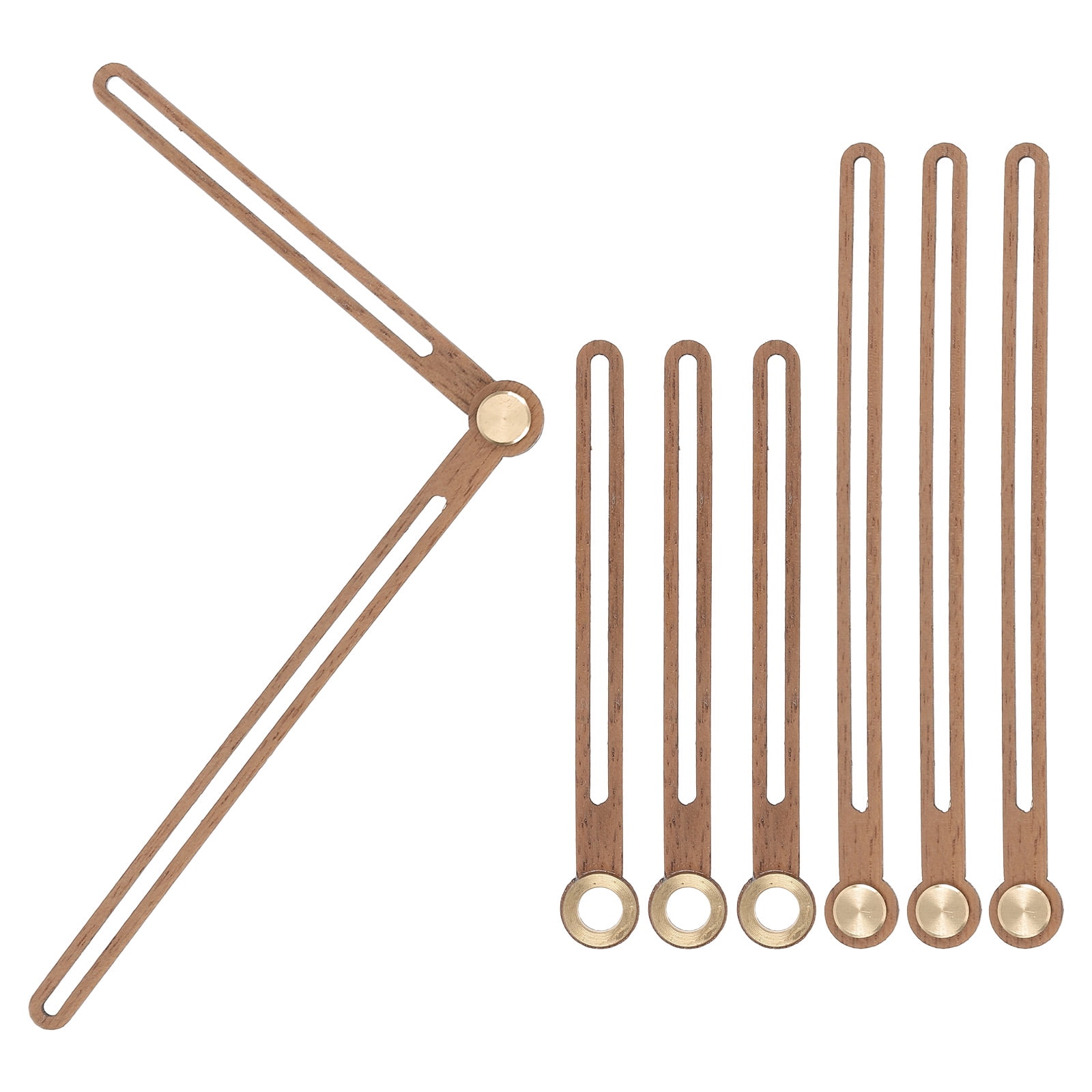 Uxcell Clock Hands Kit, 4 Set Wooden Clock Mechanism Movement Wall ...