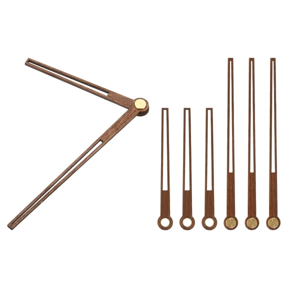 Uxcell Clock Hands Kit, 4 Set Wooden Clock Mechanism Movement Wall Clock Hands Parts Replacement for 12 Inch Clock, D1