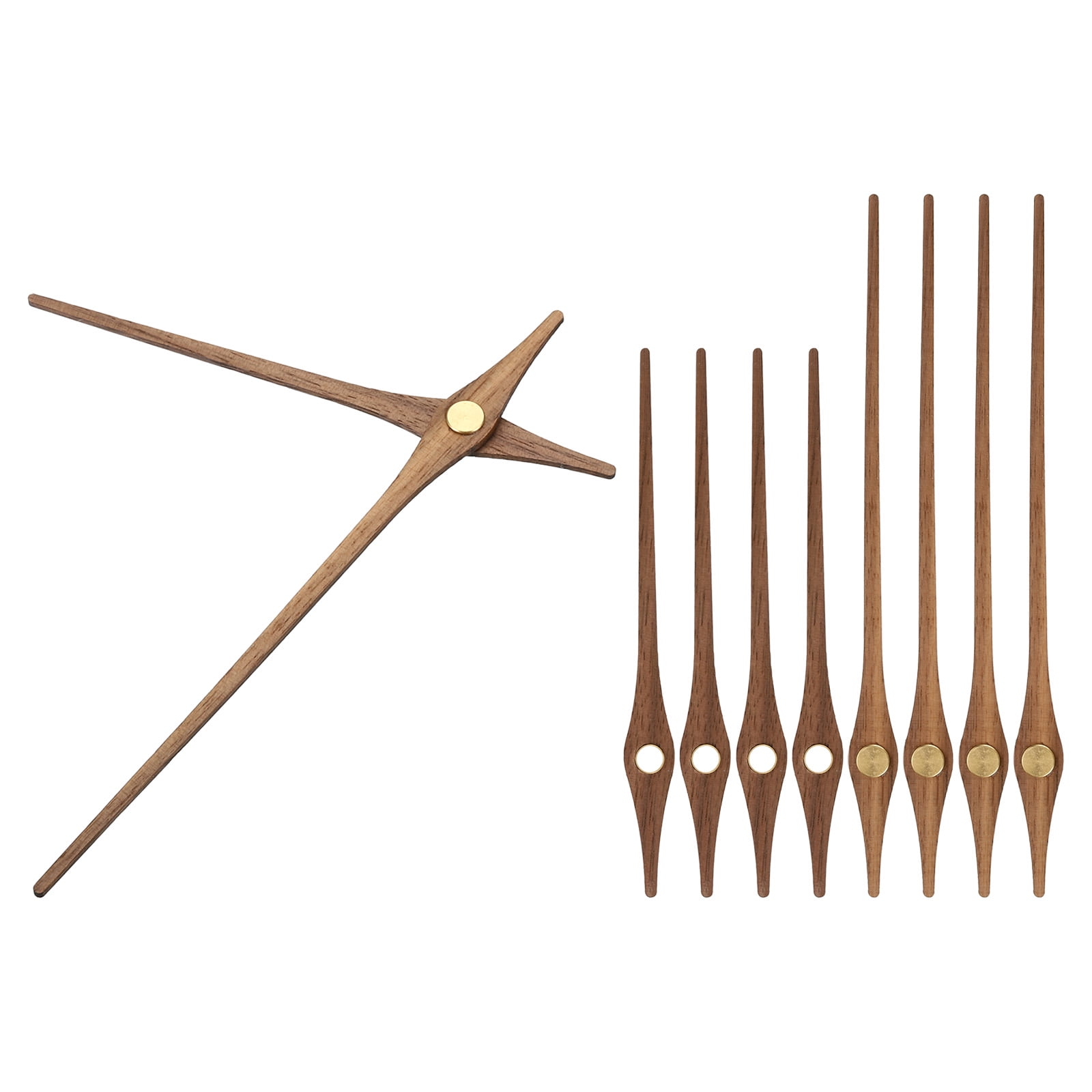 Uxcell Clock Hands Kit, 5 Set Wooden Clock Mechanism Movement Wall