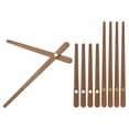 thumbnail image 1 of Uxcell Clock Hands Kit, 5 Set Wooden Clock Mechanism Movement Wall Clock Hands Parts Replacement for 14 Inch Clock, B1, 1 of 5