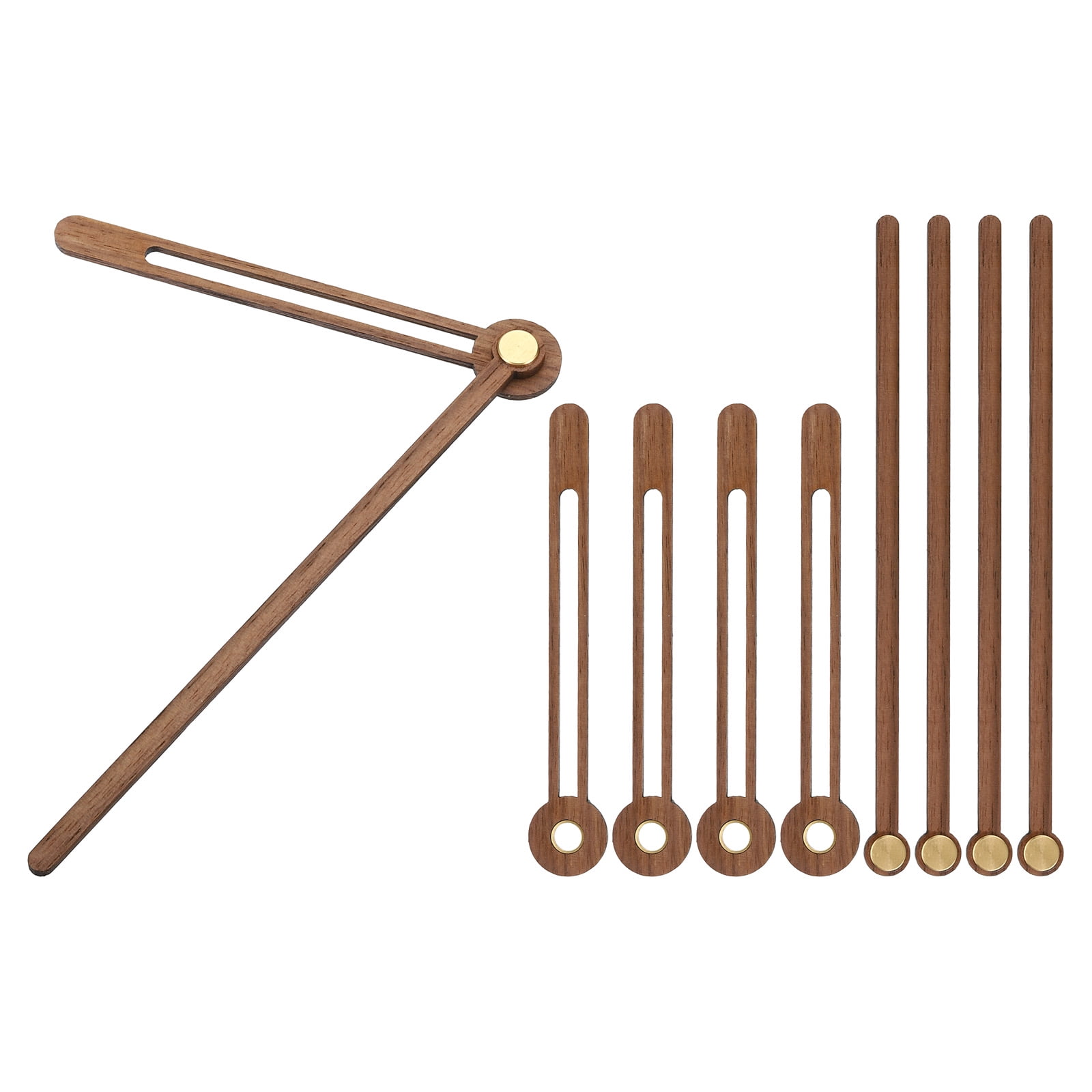Uxcell Clock Hands Kit, 5 Set Wooden Clock Mechanism Movement Wall