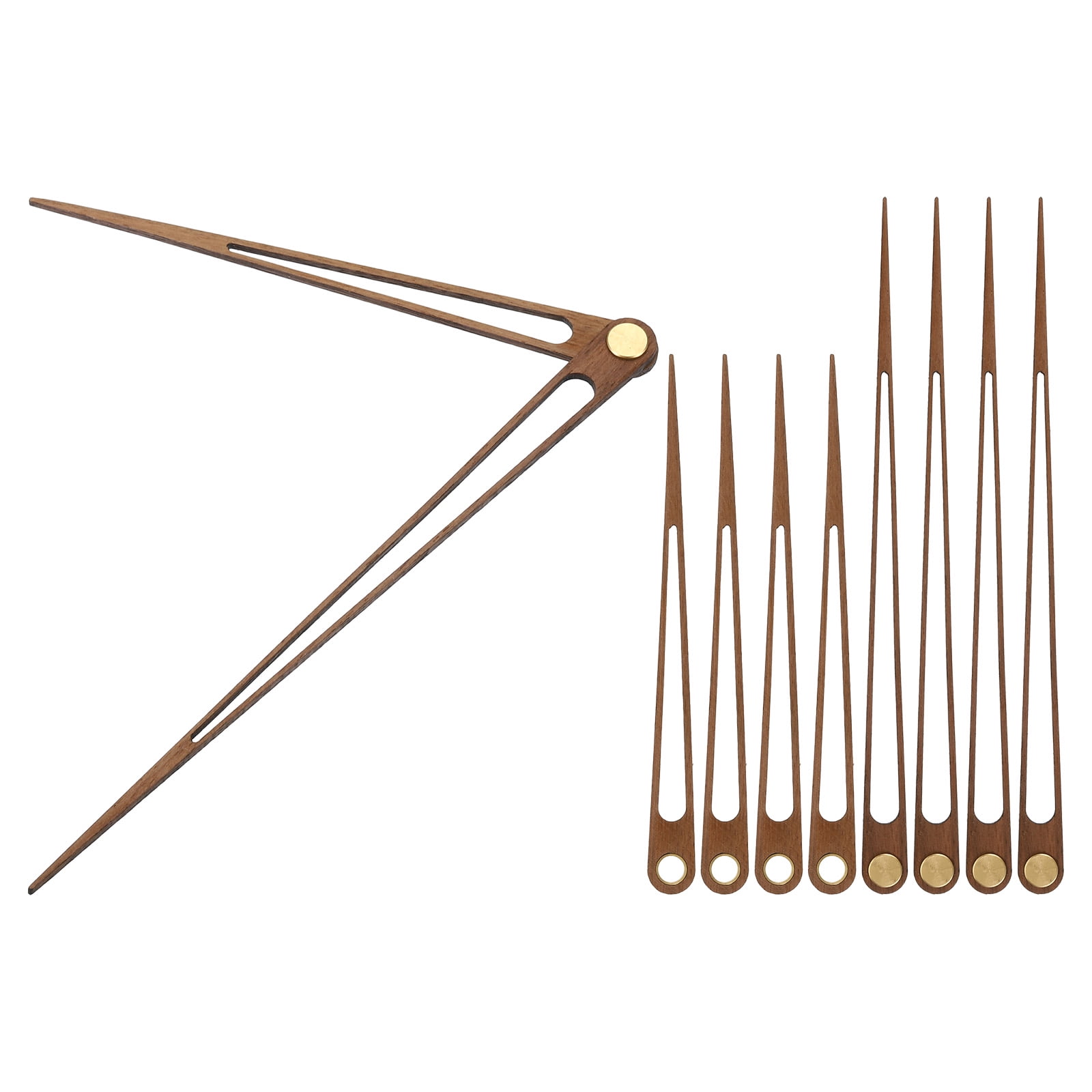 Uxcell Clock Hands Kit, 5 Set Wooden Clock Mechanism Movement Wall