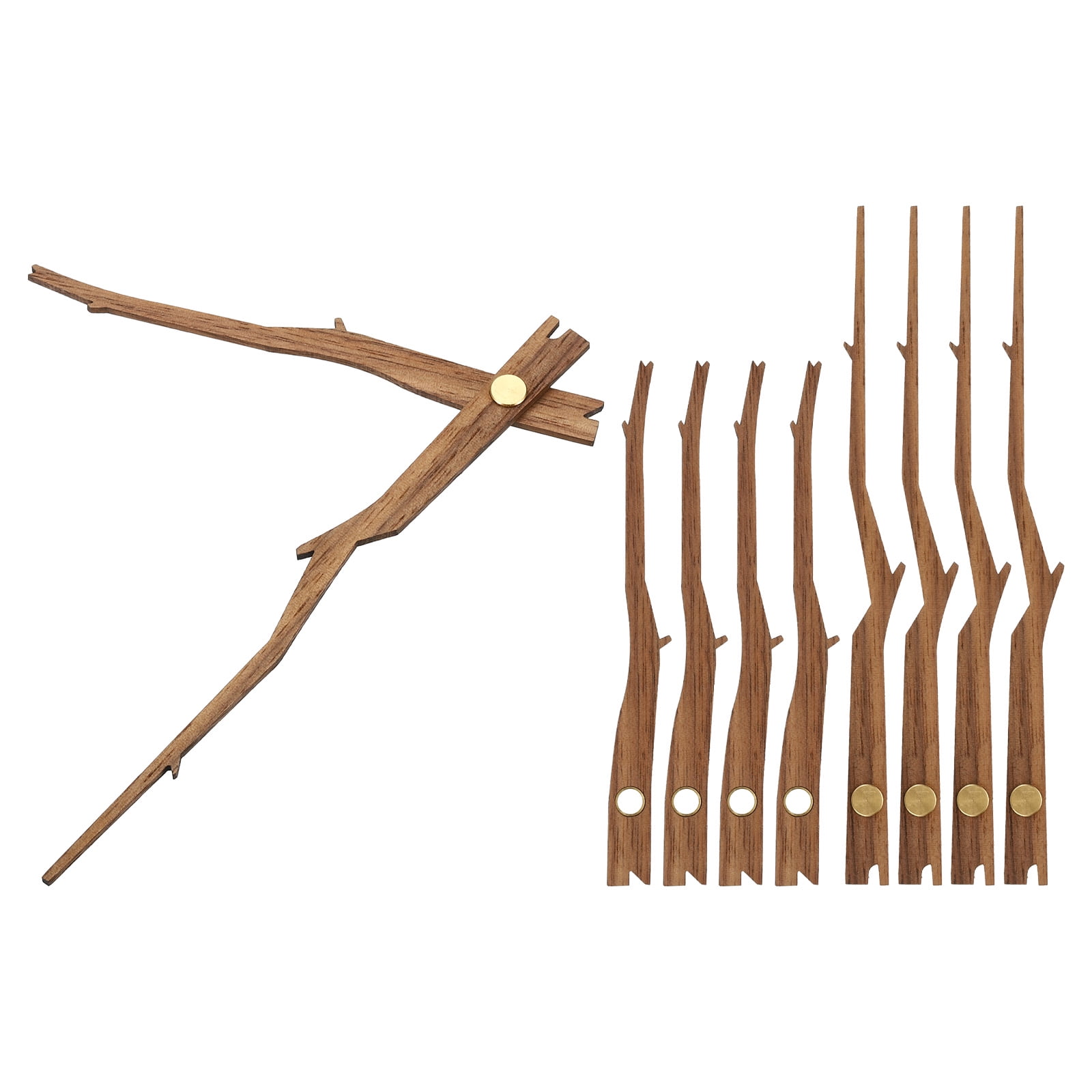 Uxcell Clock Hands Kit, 5 Set Wooden Clock Mechanism Movement Wall